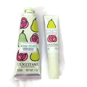 L'occitane LIMITED EDITION Rose Pear Nail & Cuticle Oil & Hand Cream NEW